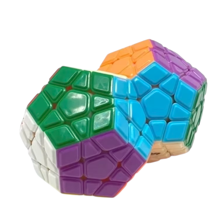 megaminx siamois, collés ensemble pour plus de difficulté