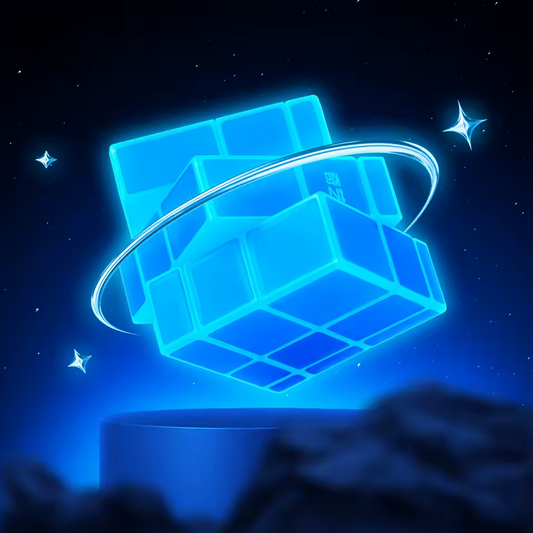 rubik's cube miroir qui brille dans le noir