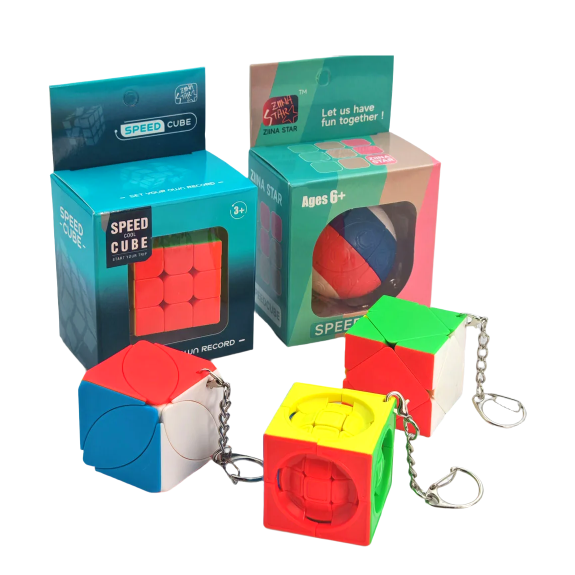 Porte-clés Rubik's Cube 3x3 - Rubik's cube 3x3 - photo 1