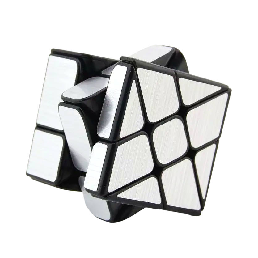 Mirror Cube 3x3 Windmill argenté