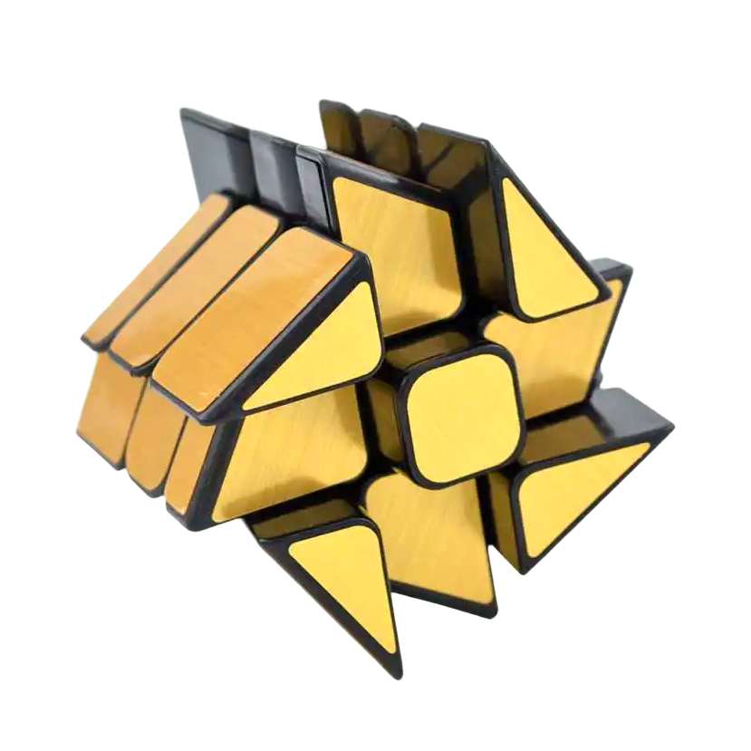 Rubik's cube miroir doré et windmill