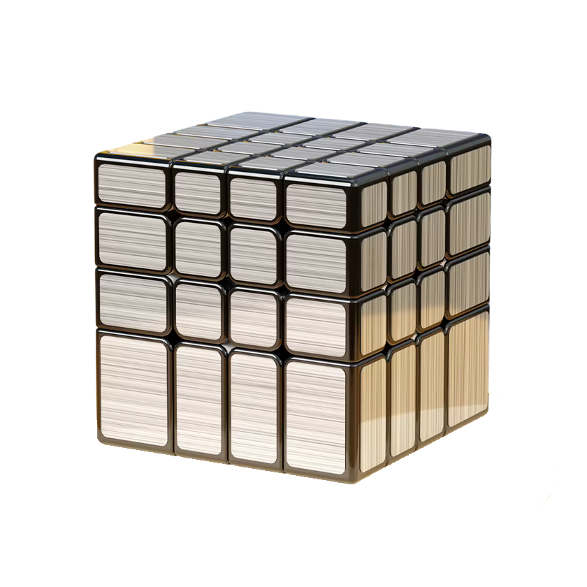 Rubik's cube miroir 4x4 argenté