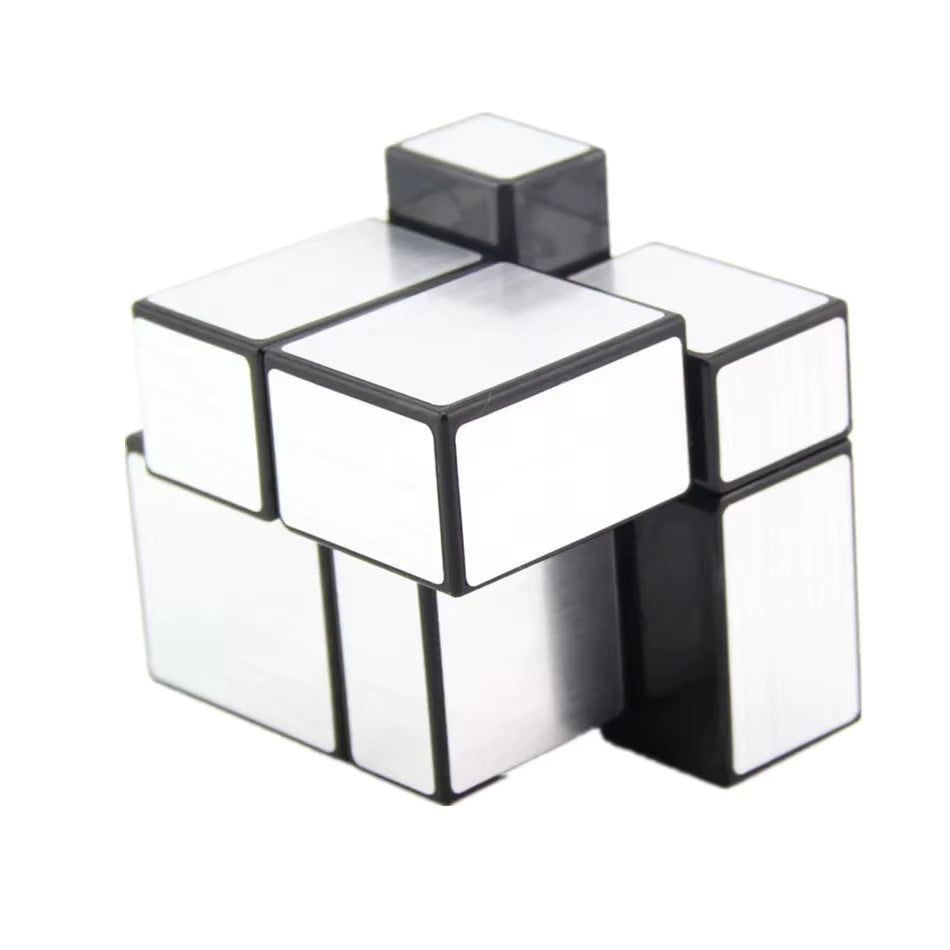 mirror cube argenté