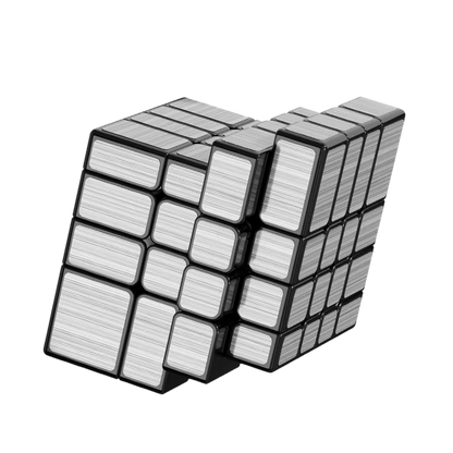 Rubik's cube miroir 4x4 mélangé argenté