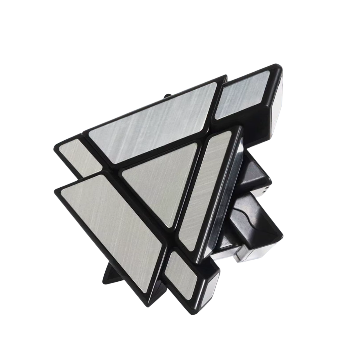 pyraminx miroir argenté mélangé