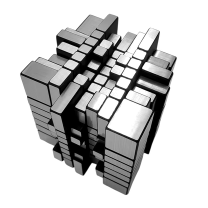 Mirror cube argenté 7x7x7