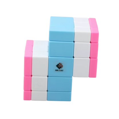 rubik's cube miroir siamois rose