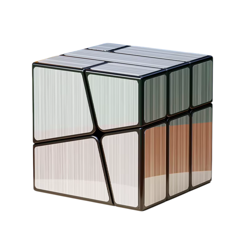 Cube miroir Square One argenté